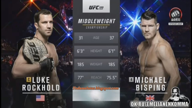 Luke Rockhold vs Michael Bisping Full Fight