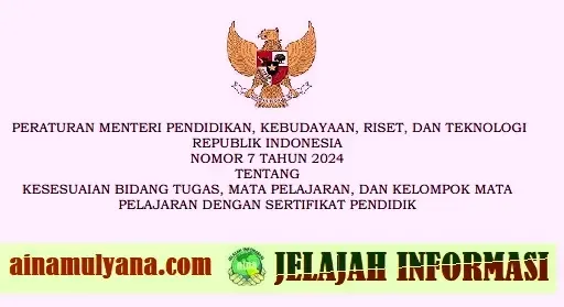 Permendikbudristek Nomor 7 Tahun 2024