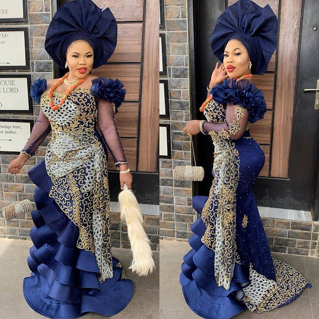 Latest Lovely Asoebi Gown Styles