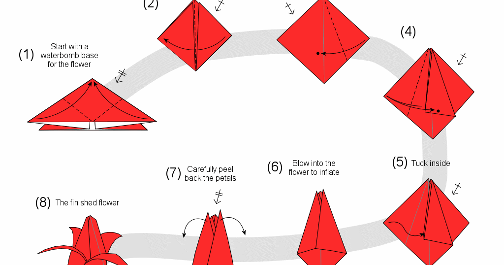  Cara Membuat Origami Bunga  Tulip 3 Dimensi Cara  Membuat  