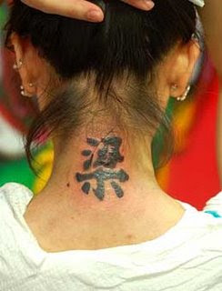 Chinese Letters Tattoos