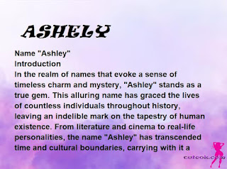 meaning of the name "ASHELY"