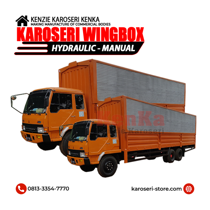 Jual Truk Wingbox Hydraulic Mitsubishi FUSO