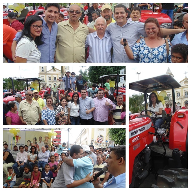 PREFEITO DANNILO GODOY ENTREGA A POPULAÇÃO CINCO NOVOS TRATORES E IMPLEMENTOS AGRÍCOLAS