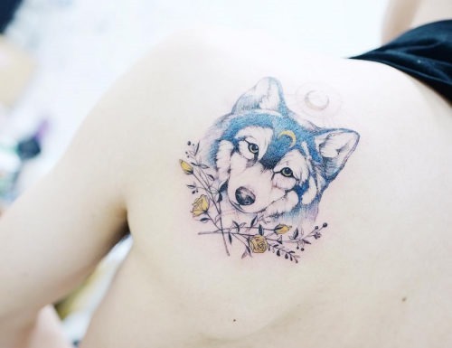 este_encantador_lobo_tatuagem