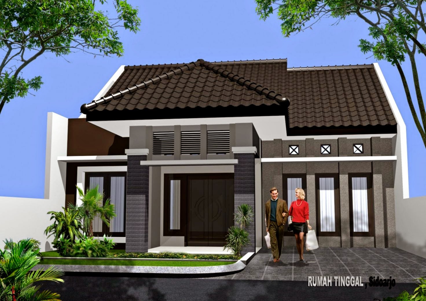 Contoh Gambar  Rumah  Minimalis  Rumah  Taman Cantik  Blog