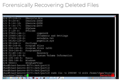 Forensically Recovering Deleted Files