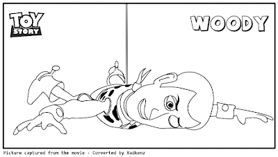 Toy Story Woody Coloring Pages