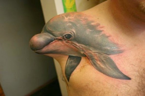 Dolphin 3d Tattoo