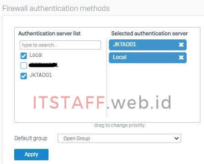 Sophos XG, Services Active Directory - ITSTAFF.web.id