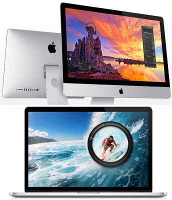 Apple MacBook Pro with Retina Display and iMac 2012