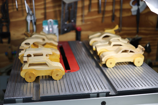 Handmade Wooden Toy Car Hot Rod Roadster Mini Van From The Speedy Wheels Series