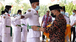 Pemkab Paluta Kukuhkan Anggota Paskibraka Tahun 2021
