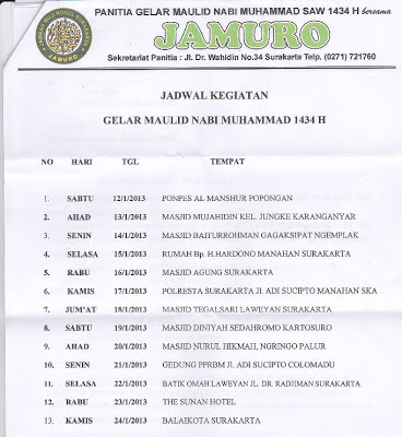 Jadwal 13 Malam Maulidan Bersama Jamuro  Download MP3