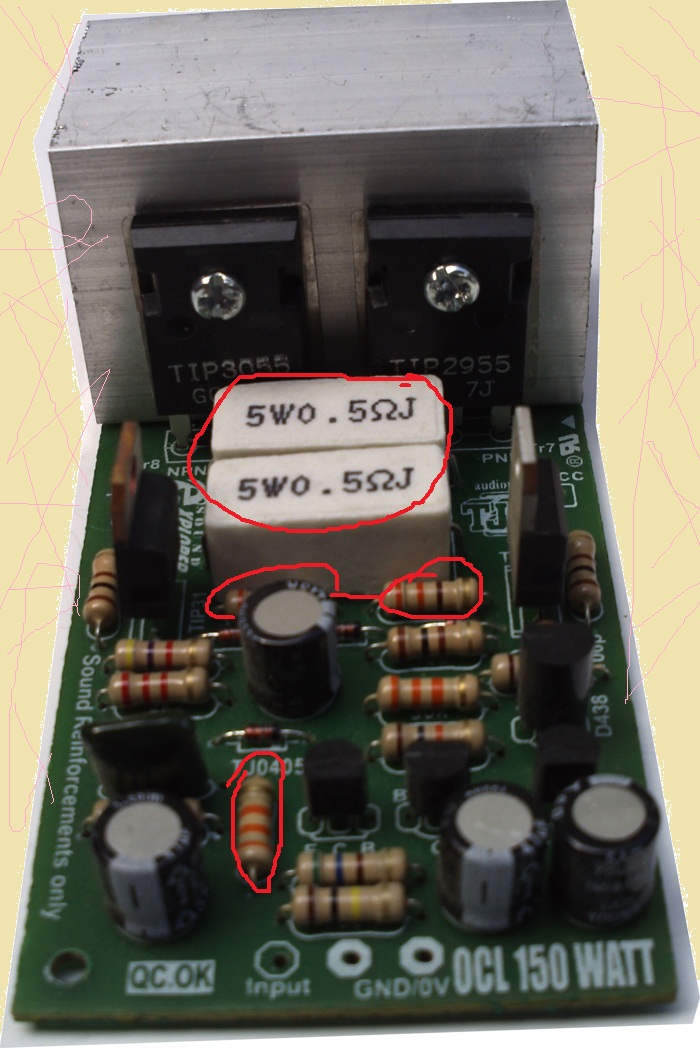  Cara  modif driver power  amplifier 150  watt  OCL 