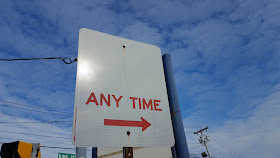 local sign in Franklin: fill in the blank as to what could be done "any time"