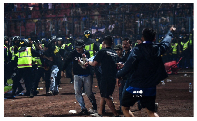 Indonesia:  170 people died in a stampede at a football stadium, tragedy took place after a Saturday night football match in East Java