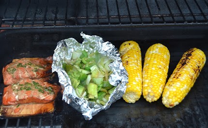 Green Onion Grilled Salmon