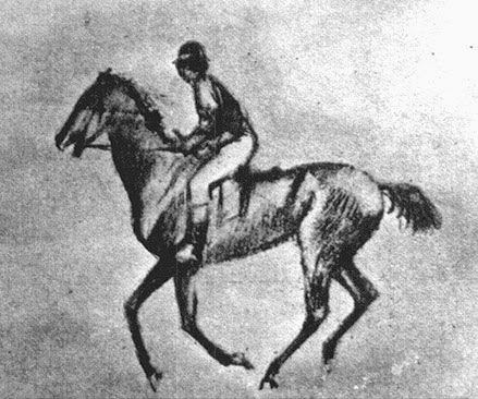 Degas. Estudio de caballo