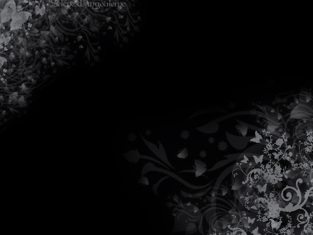 Black Floral Patterns Free PPT Backgrounds for your ...