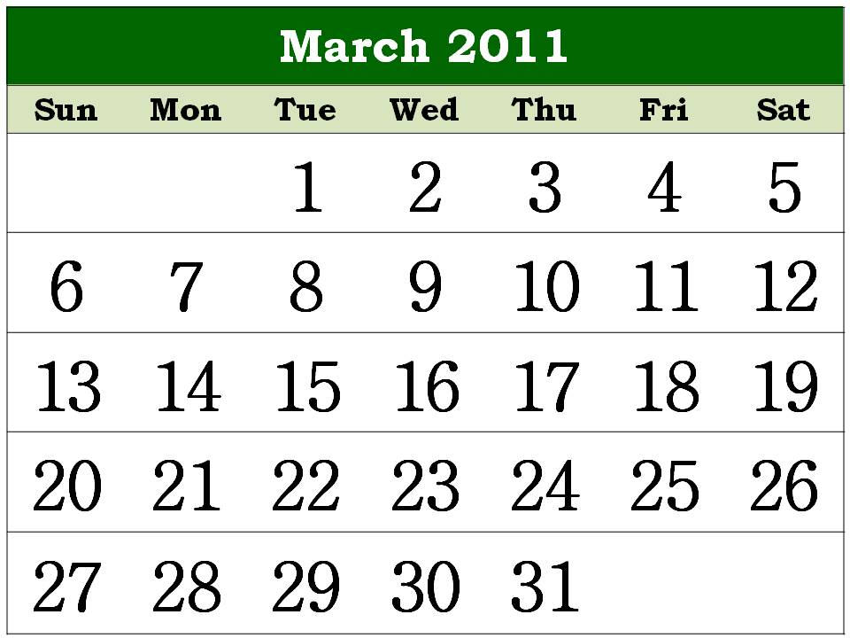 calendars for march 2011. calendar 2011 march printable.