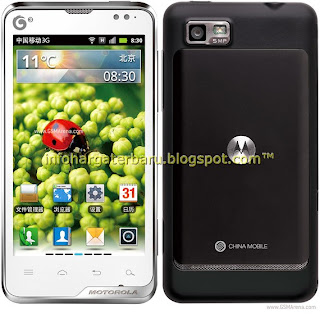 Harga Motorola Motoluxe MT680 Spesifikasi 2012