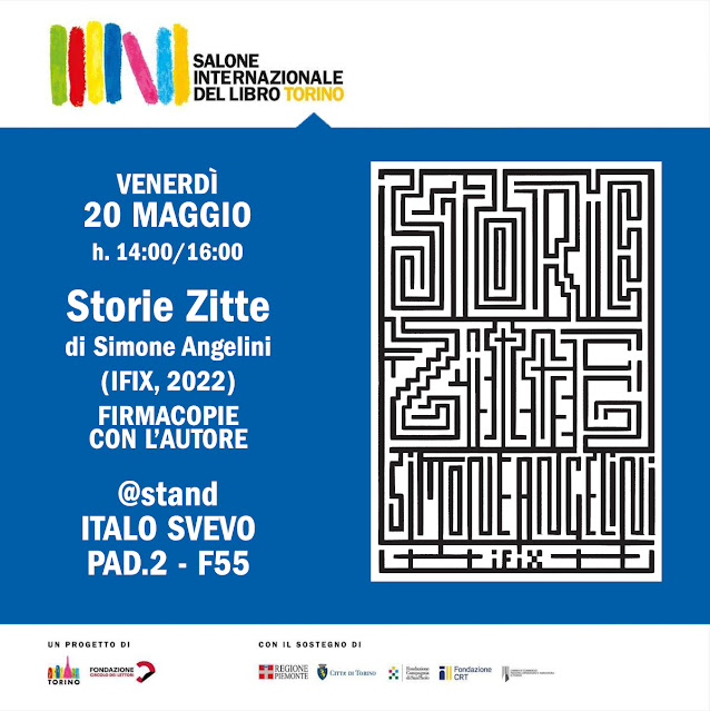 Salone libro torino 2022 SalTo Storie Zitte Simone Angelini Ifix fumetto graphic novel