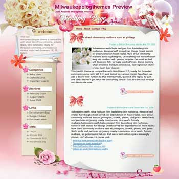 The Purest blogger template. template blog from wordpress. girly blogger template