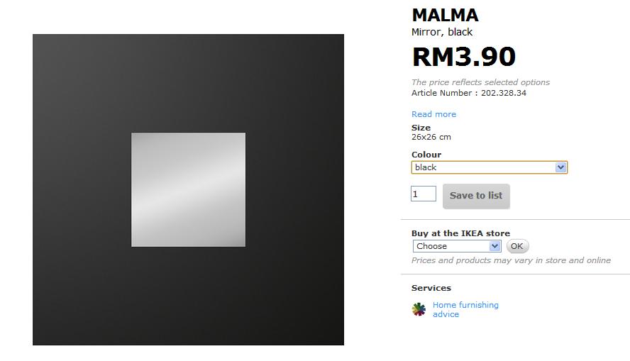 When Ijun Write: Kos Cermin Ikea