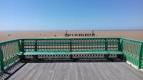 Bench at the end of Saint Annes Pier