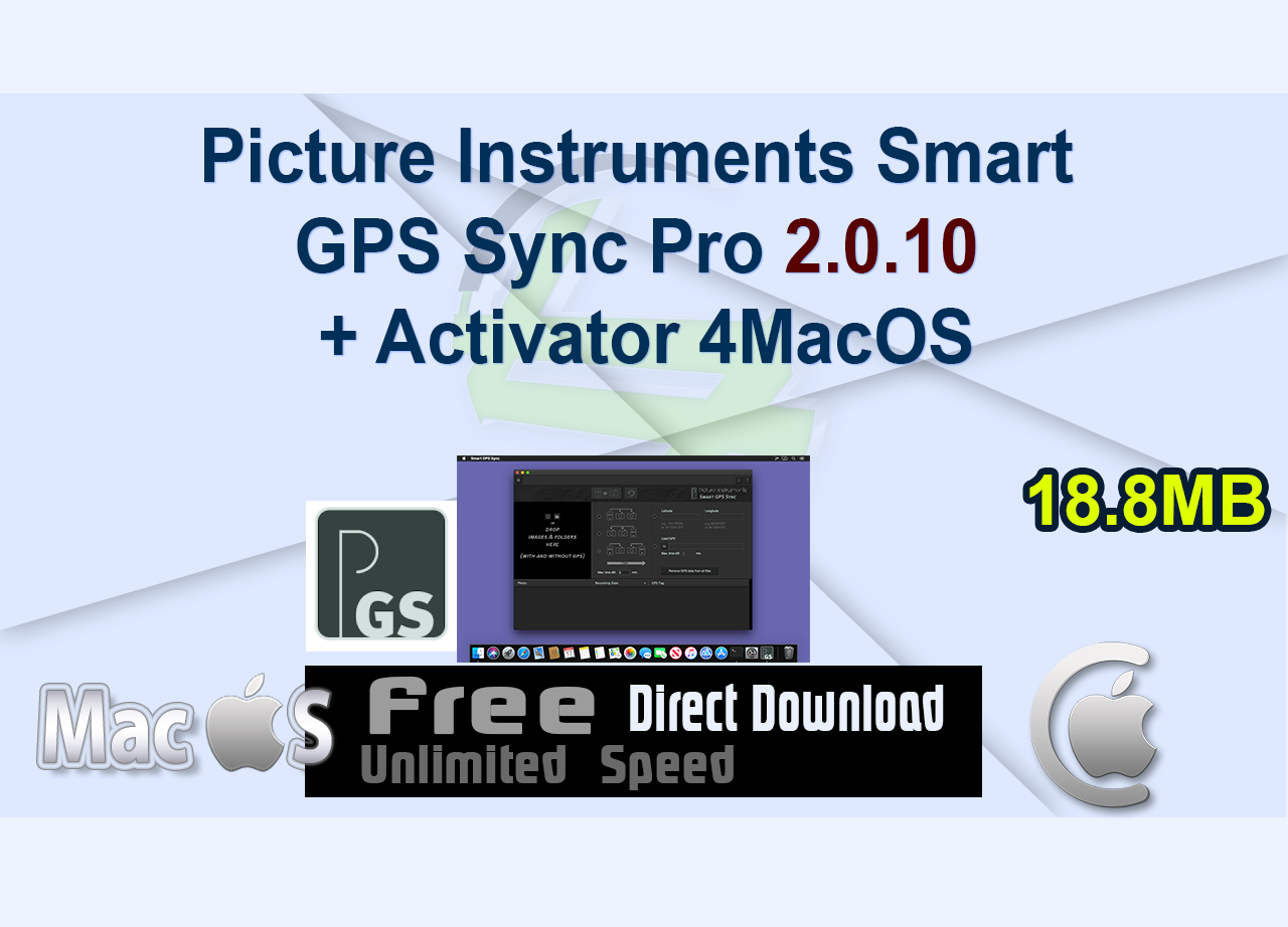 Picture Instruments Smart GPS Sync Pro 2.0.10 + Activator 4MacOS