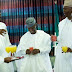 Photo: President Buhari, Osinbajo, Saraki, CJN Mahmud Sip Fruit Juice to Celebrate Independence Day 