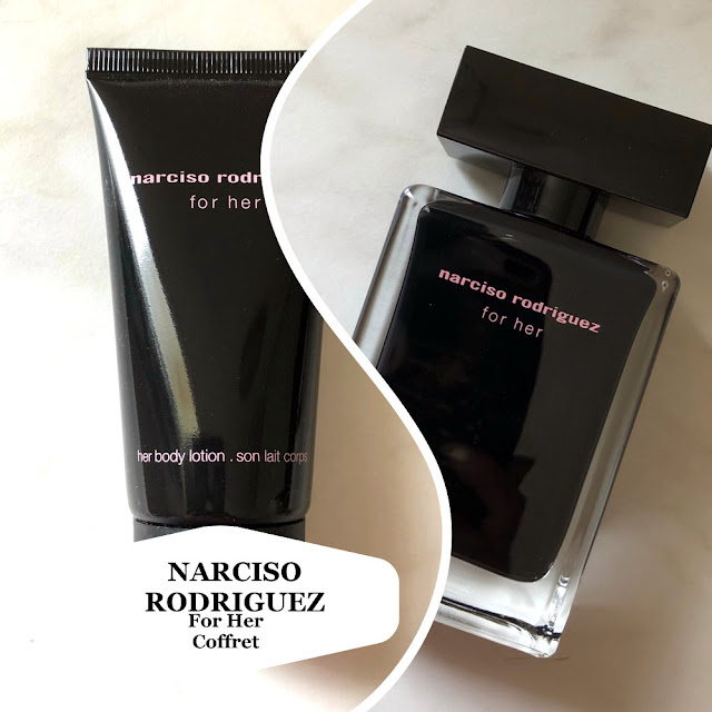 flacon eau de toilette et body lotion de narciso rodriguez