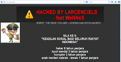 Situs POLRI Di Retas Kembali Jember Hacker Team