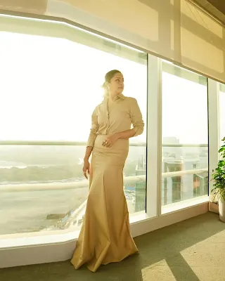 Jyothika looks stunning in her latest modern photoshoot, showcasing elegance and contemporary fashion with stylish outfits
