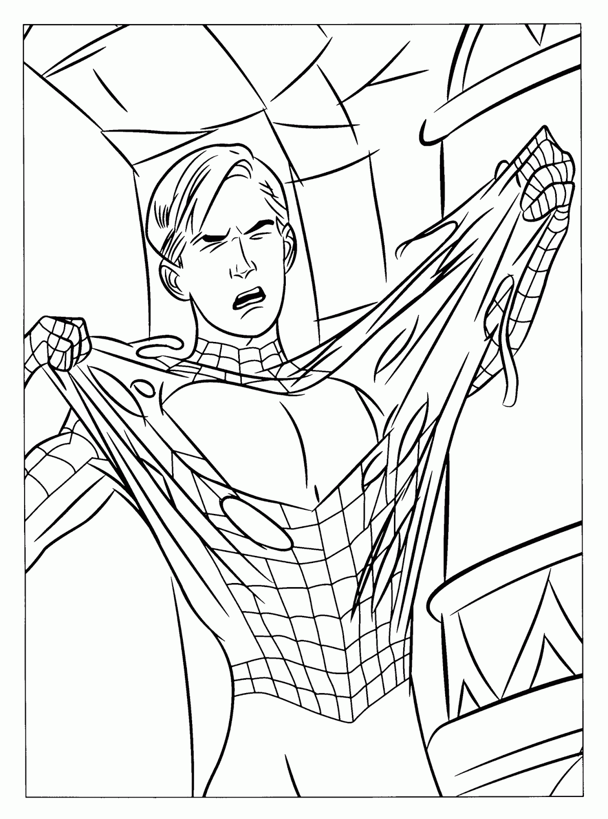 Spiderman Coloring Pages\ 8