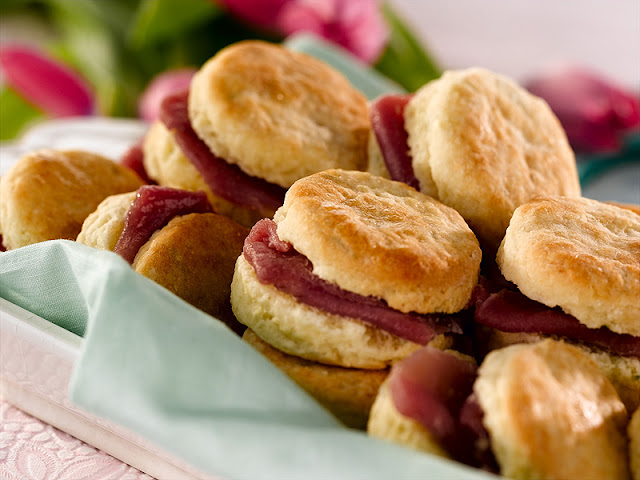 Ham Biscuits at the Ham and Yam Festival in Smithfield, NC 