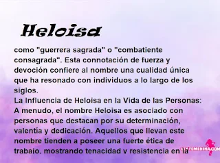 significado del nombre Heloisa
