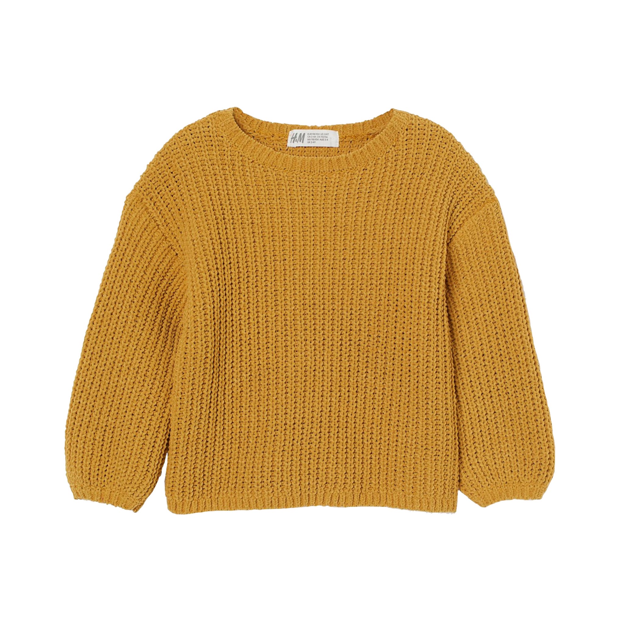 Dark Yellow Knit Sweater from H&M Kids
