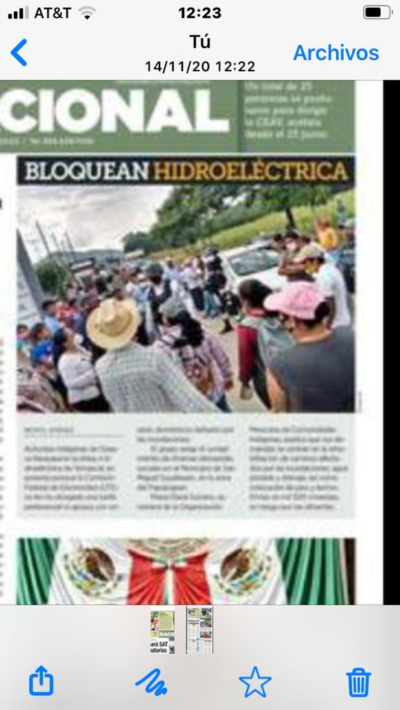 Bloquean hidroeléctrica