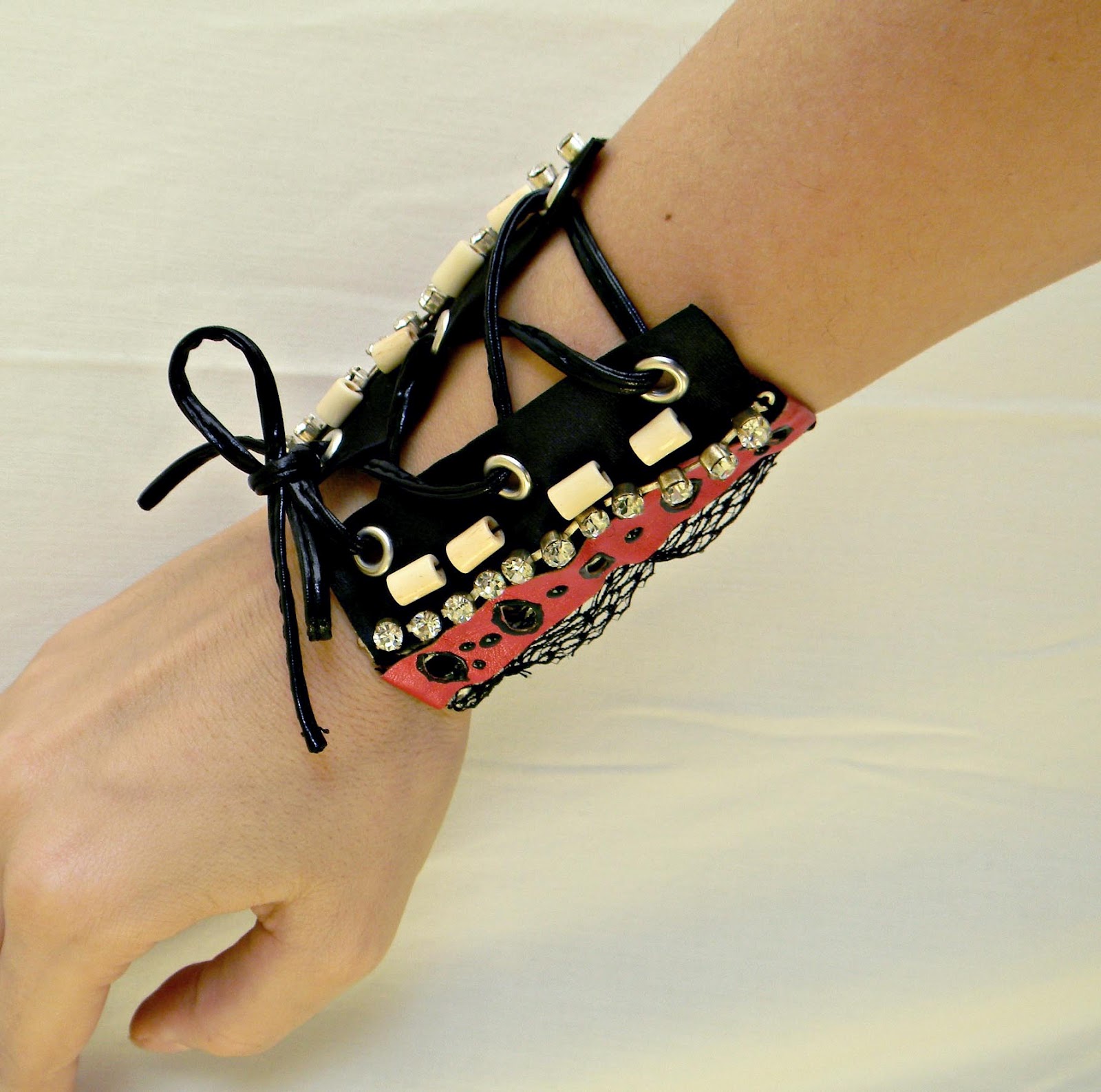 "Goth'n Roll" Gothic Bracelet/Cuff