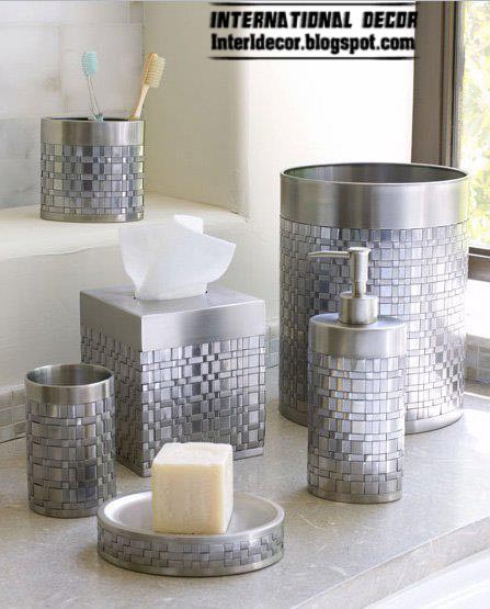 Stylish bathroom accessories sets colors pieces