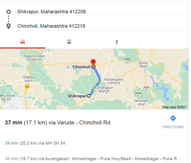 Shikrapur to Morachi Chincholi Distance