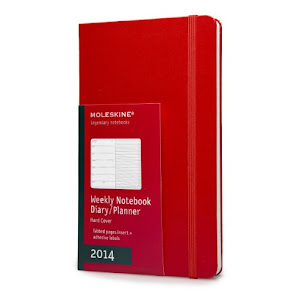 Moleskine 2014 Planner 12 Month Weekly Red Large