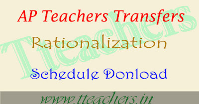 AP teachers transfers schedule 2017 Rationalization dates