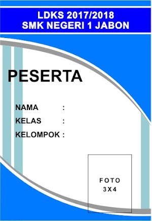 ID CARD PESERTA LDKS 2017/2018 SMKN 1 JABON