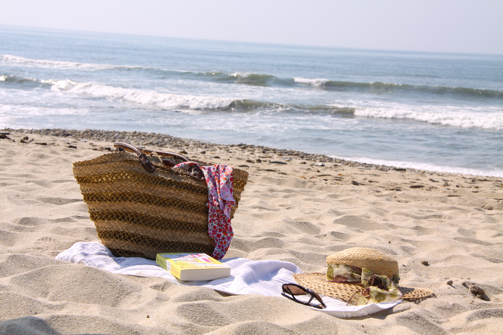 basket on the beach