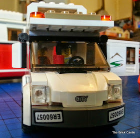 LEGO City Camper Van model 60057 front windscreen view