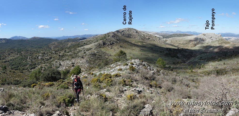 Cerro de la Sardina - Cerro Carboneras - Cerro del Pendejo - Cueva Bermeja - Cerro Colmenarejo - Tajo de Pompeyo - Cerro de Rajete