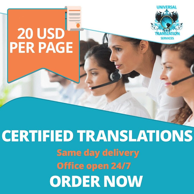 Universal Translation Services  Help translate business documents or even whole websites and webpages.